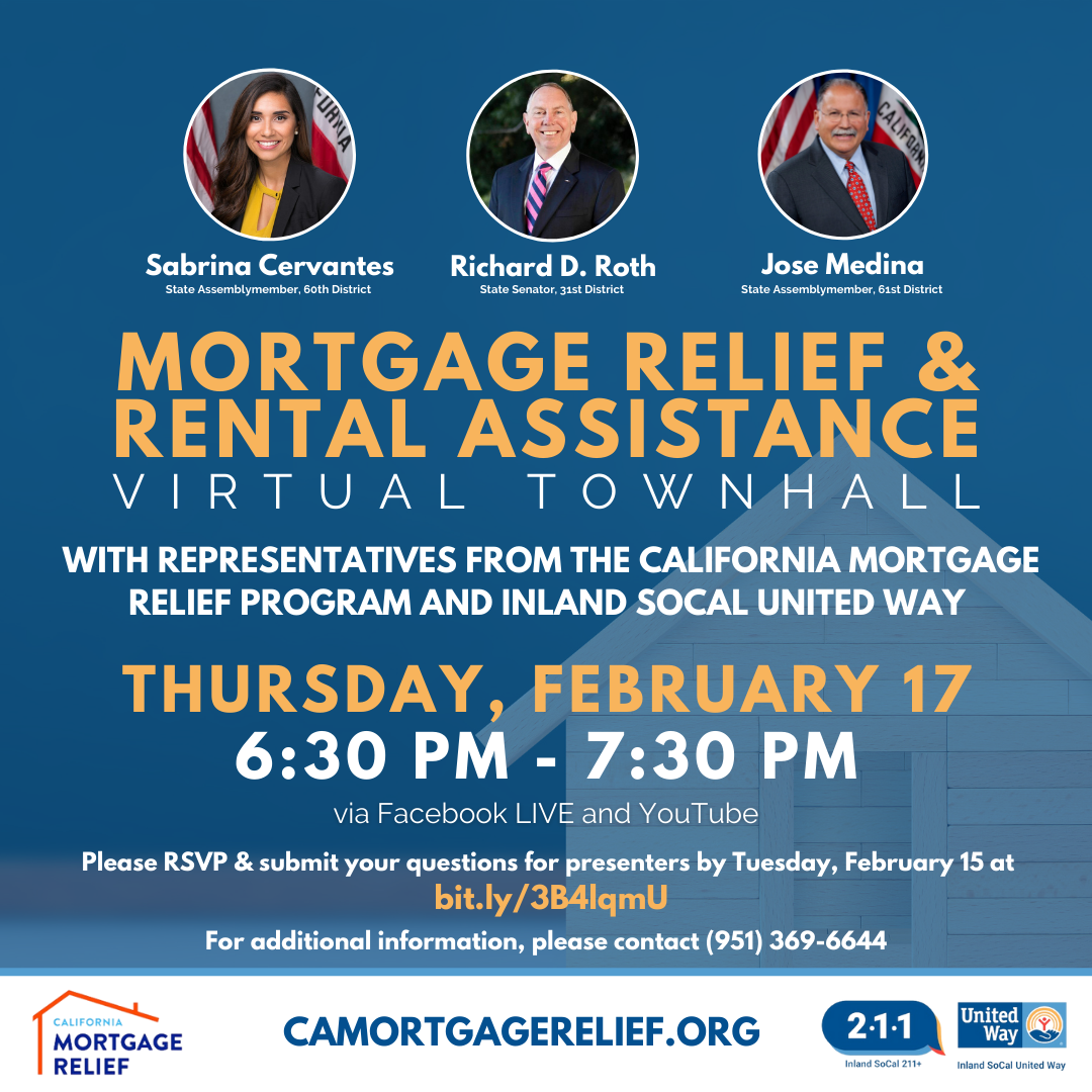 Join us for our Mortgage Relief and Rental Assistance Virtual Town Hall